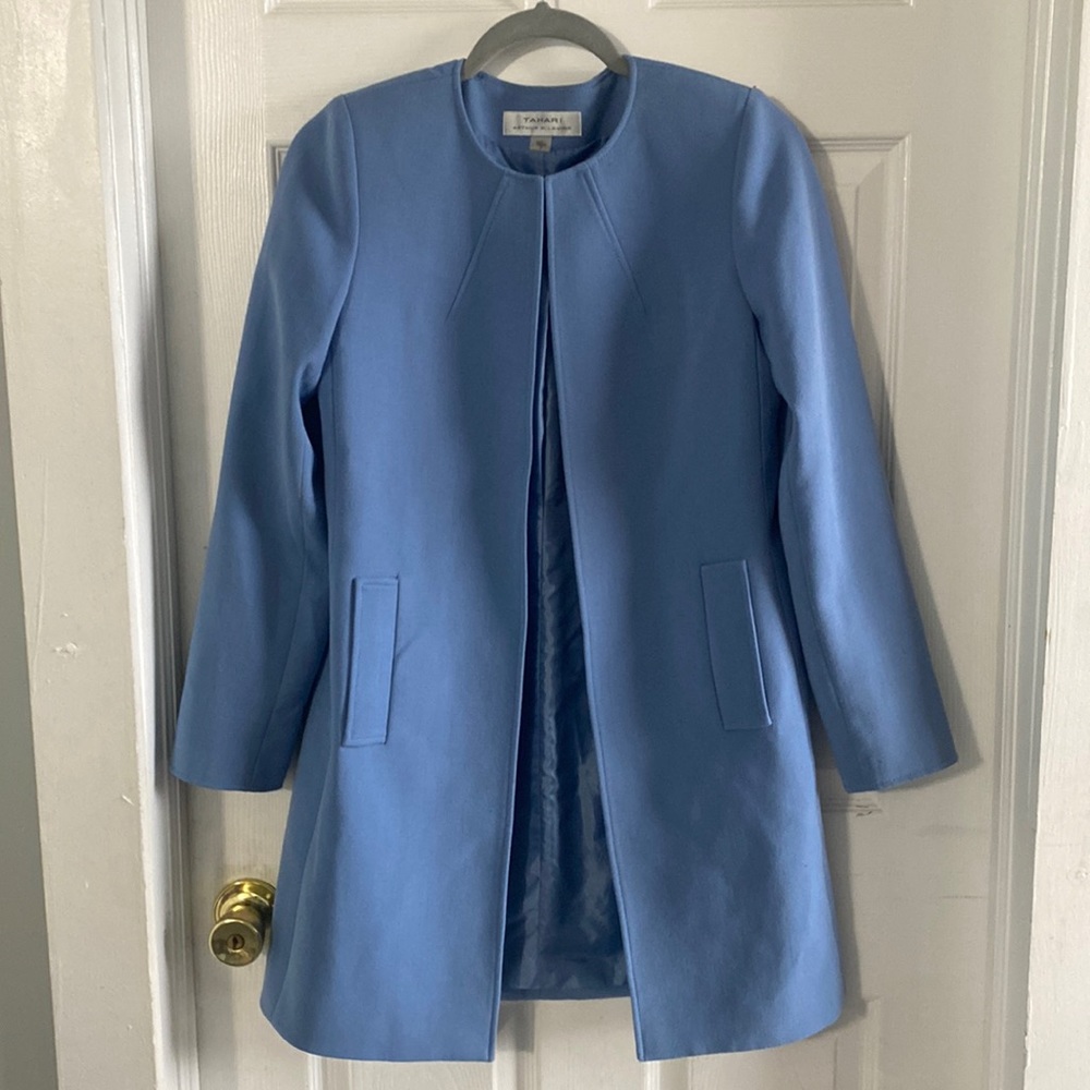 Tahari Dress Mid Length Coat